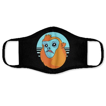 Discover Funny Monkey Face Golden Snub Nosed Monkey Face Masks