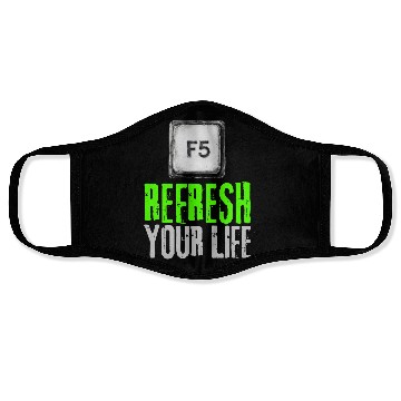 Discover Computer Keyboard F5 Refresh Your Life Face Masks