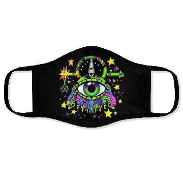 Discover Crazy Psychedelic Pop Punk Monster Face Masks