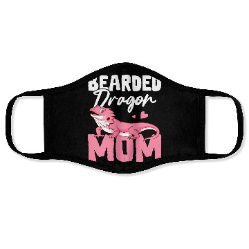 Discover Bearded Dragon Mom Lizard Lover Face Masks