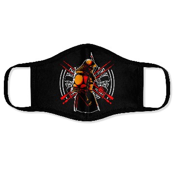 Discover Kanji Japan Katana Sword Ninja Samurai Face Masks