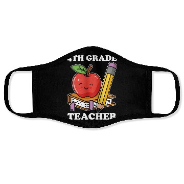 Discover 4th Grade Teacher Back to School Face Masks