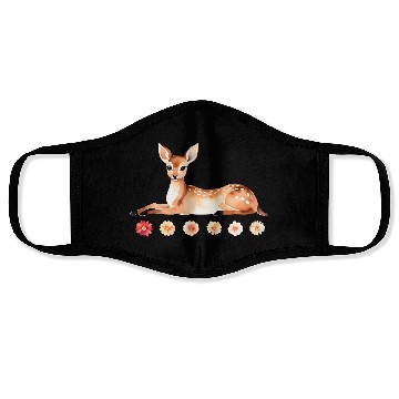 Discover Floral Deer Face Masks