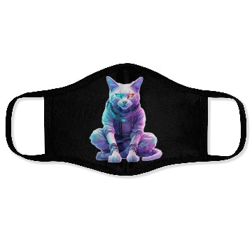 Discover Futuristic Cyberpunk Cat Face Masks