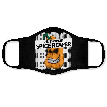 Discover Pumpkin spice reaper halloween style coffee Face Masks