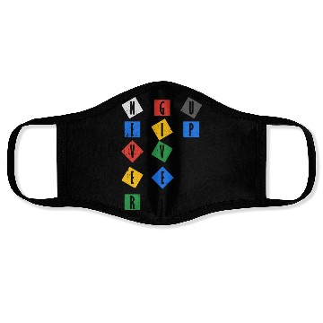 Discover Never Give UP Color Face Masks