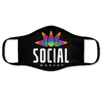 Discover Social Worker Rainbow Lotus Face Masks