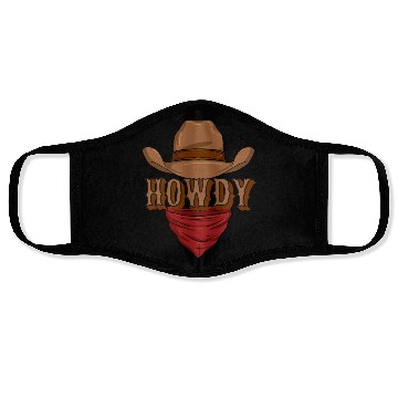 Discover Howdy Cowboy Face Masks