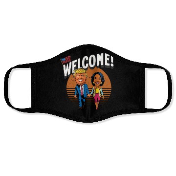 Discover donal trump & kamala harris Face Masks