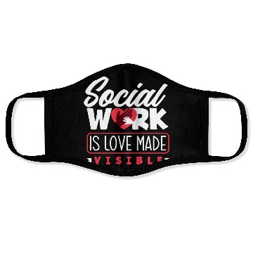 Discover Social Work Is Love Visible Face Masks