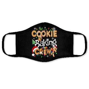 Discover Cookie baking crew Cooking Lover Xmas Gingerbread Face Masks