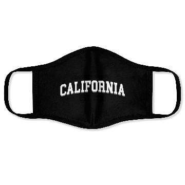 Discover California Golden State Face Masks