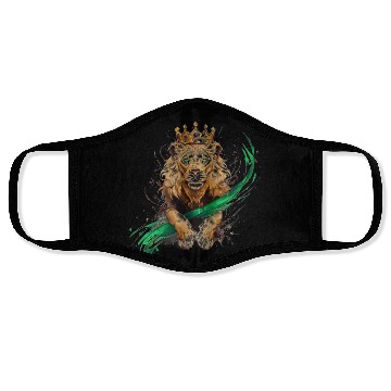 Discover Brave Lion Face Masks