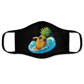 Discover Pineapple Surfer Face Masks