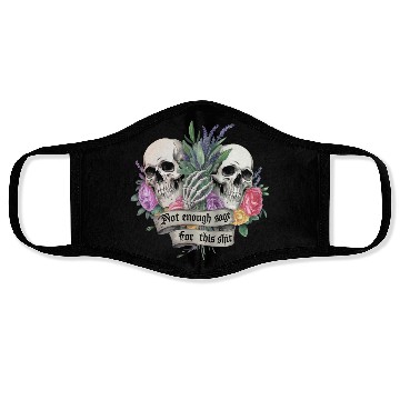 Discover Bold Gothic Skulls & Sage Art | Dark Humor Face Masks