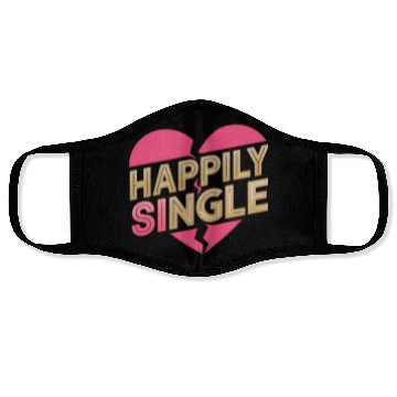 Discover Boldly Independent and Happily Single Style Face Masks