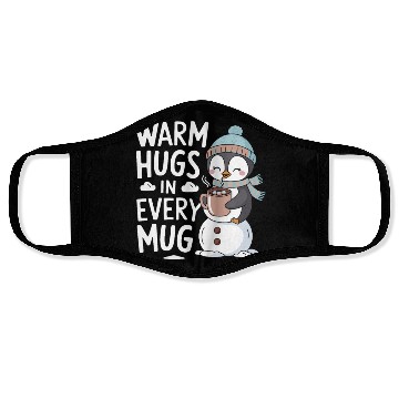 Discover Warm Hugs in Every Mug Cozy Penguin Winter Magic Face Masks