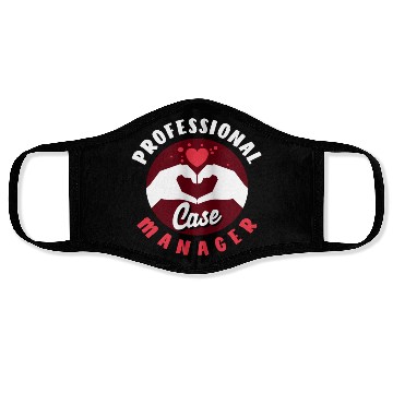 Discover Professional Case Manager Design Heart Hands Face Masks
