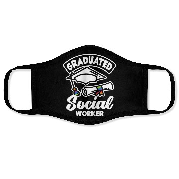 Discover Graduate Social Worker Pride Face Masks