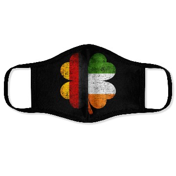 Discover German Irish Shamrock Germany Ireland Flag Face Masks