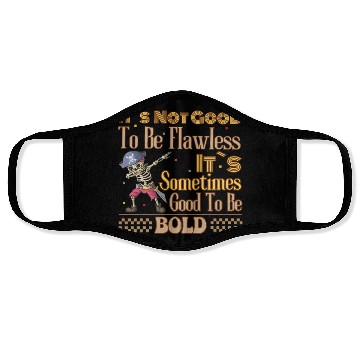 Discover Pirate Skeleton Dabbing, Be Bold Inspiration Face Masks