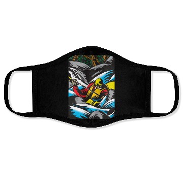 Discover i love kayak Face Masks