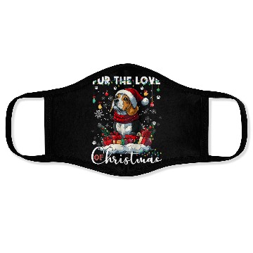 Discover Beagle Christmas Tree Lights Decorations Dog Lover Face Masks