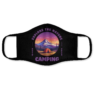 Discover Camping Adventure | Explore Nature Face Masks