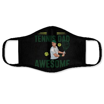 Discover Tennis dad Face Masks