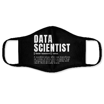 Discover Funny Data Scientist Definition Occupation Occupat Face Masks