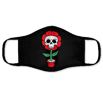 Discover Evil Skull Flower Horror Halloween Skeleton Head Face Masks