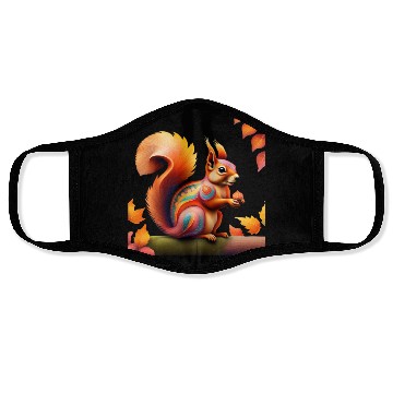 Discover Fall Squirrel Alebrije Face Masks