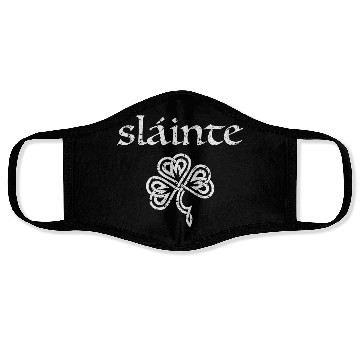 Discover Irish Sláinte Distressed Graphic Celtic Pride Face Masks