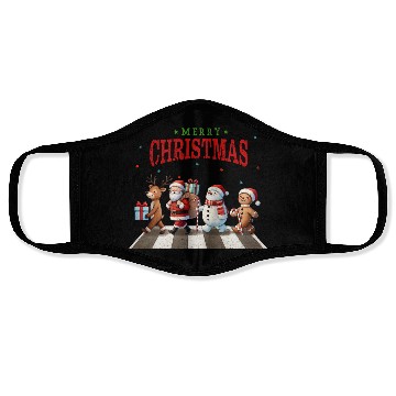 Discover Christmas Collection - Piano Crossing #2 Face Masks