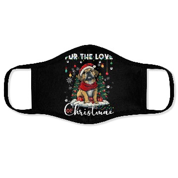 Discover Boxer Christmas Tree Lights Decorations Dog Lover Face Masks