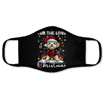 Discover Havanese Christmas Tree Lights Decorations Dog Face Masks