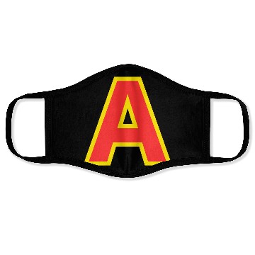 Discover Yellow A On Red For Alvin Costume Halloween Fancy Face Masks