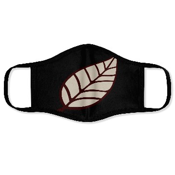 Discover Small Pretty Leaf Brown Autumn Eco Tree Cool Leaf Face Masks