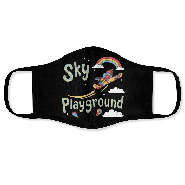 Discover Sky Is My New Playground Face Masks