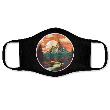 Discover Nature Hiking Landscape Face Masks