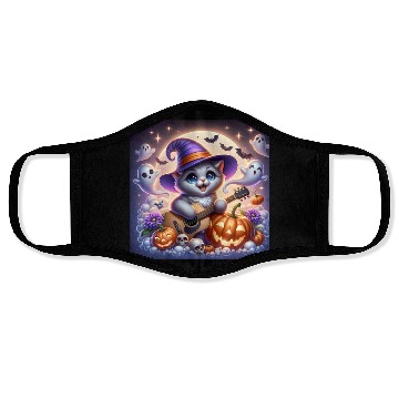 Discover Happy Halloween cute puppy Face Masks