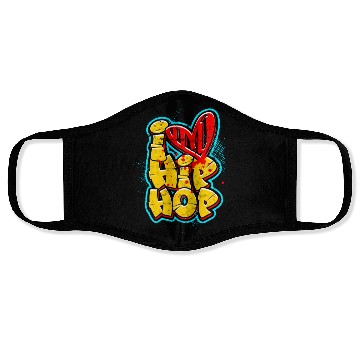 Discover I Love Hip Hop - Music Face Masks