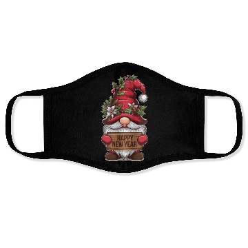 Discover Gnome Elf Happy New Year Face Masks