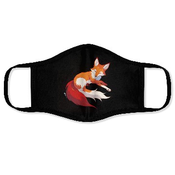 Discover Cute fox - cute animals Face Masks