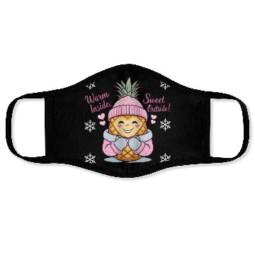 Discover Cozy Pineapple “Warm Inside, Sweet Outside” Face Masks