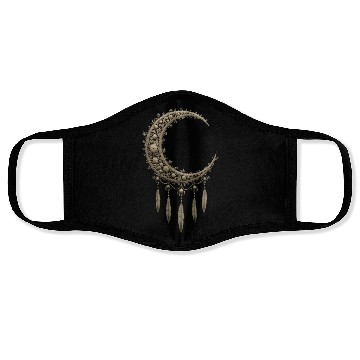 Discover Elegant Moon With Feathers Face Masks