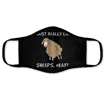 Discover Really Like Sheeps Farmer Farming Face Masks