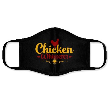 Discover Chicken Whisperer Funny Backyard Farm Lover Face Masks