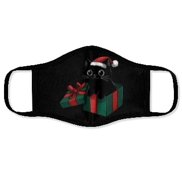 Discover Christmas Gift Cat Face Masks