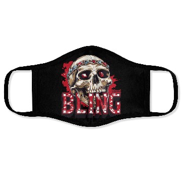 Discover Diamond and Ruby Bling Skull Face Masks